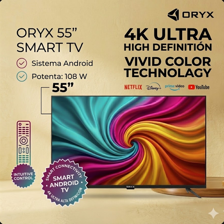 Smart TV 55” Oryx – 4K Ultra HD
