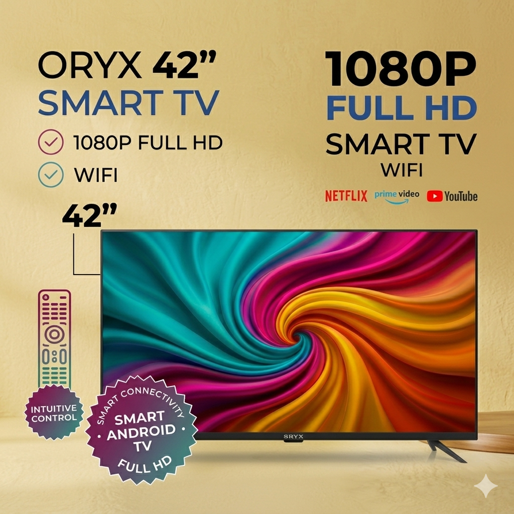 📺Smart TV 42” Oryx - FULL HD
