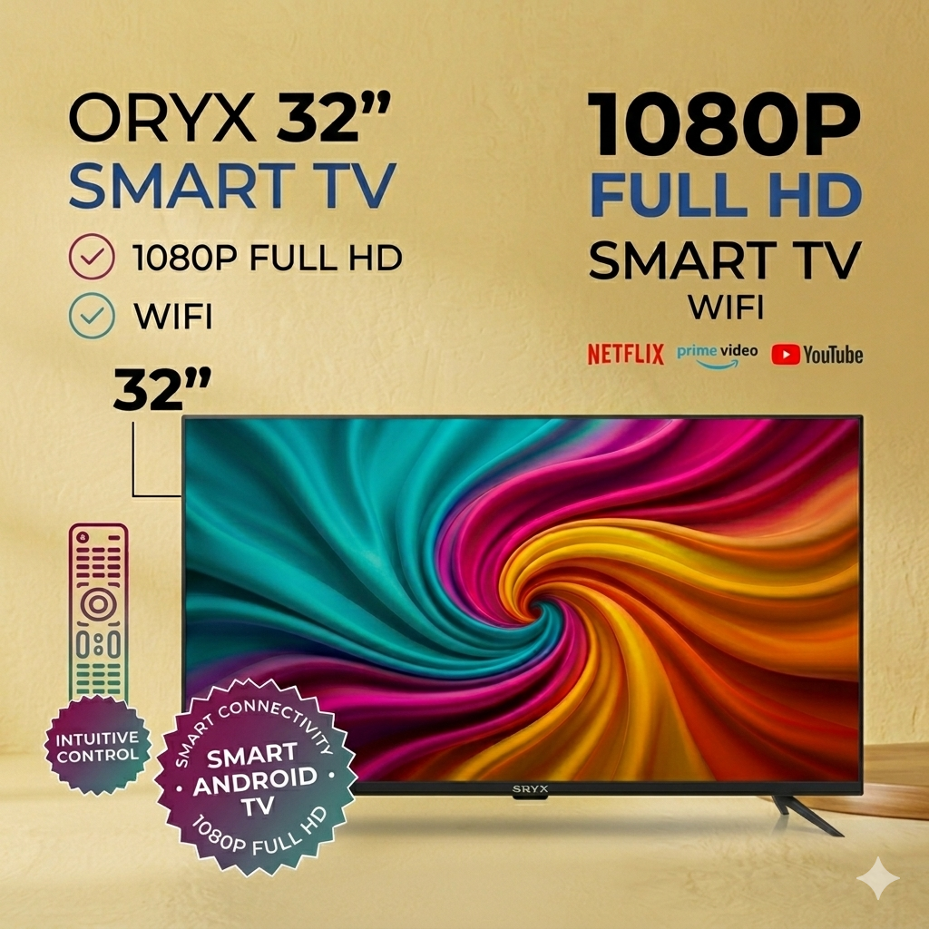 📺Smart TV 32” Oryx - FULL HD